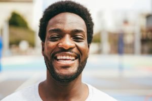 happy man smiling