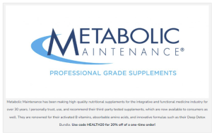 Metabolic Maintenance Professional Grade Supplements