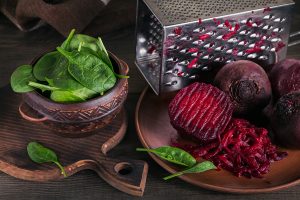 spinach and beets