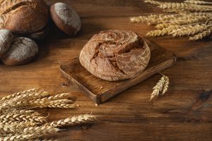 fresh bread and wheat