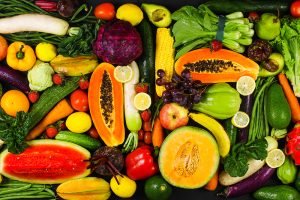 healthy fruits and vegetables