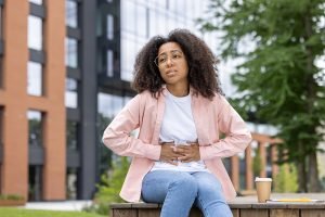woman with Ulcerative Colitis symptoms