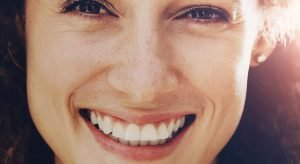 woman smiling