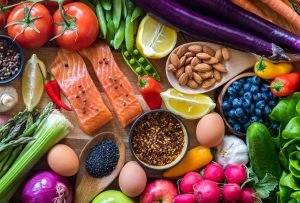 A variety of healthy foods