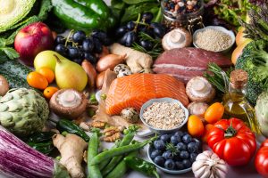 healthy food and vegetables